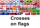 Selection of crosses on flags