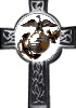 Eagle shown on the Marine Corps veterans' cross