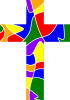 Mosaic Cross. A colourful teaching aid.