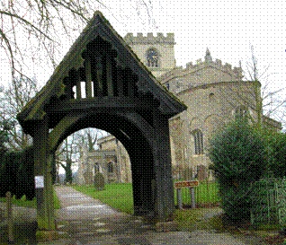 Lychgate at All Saints' Church, Wing, Buckinghamshire, England